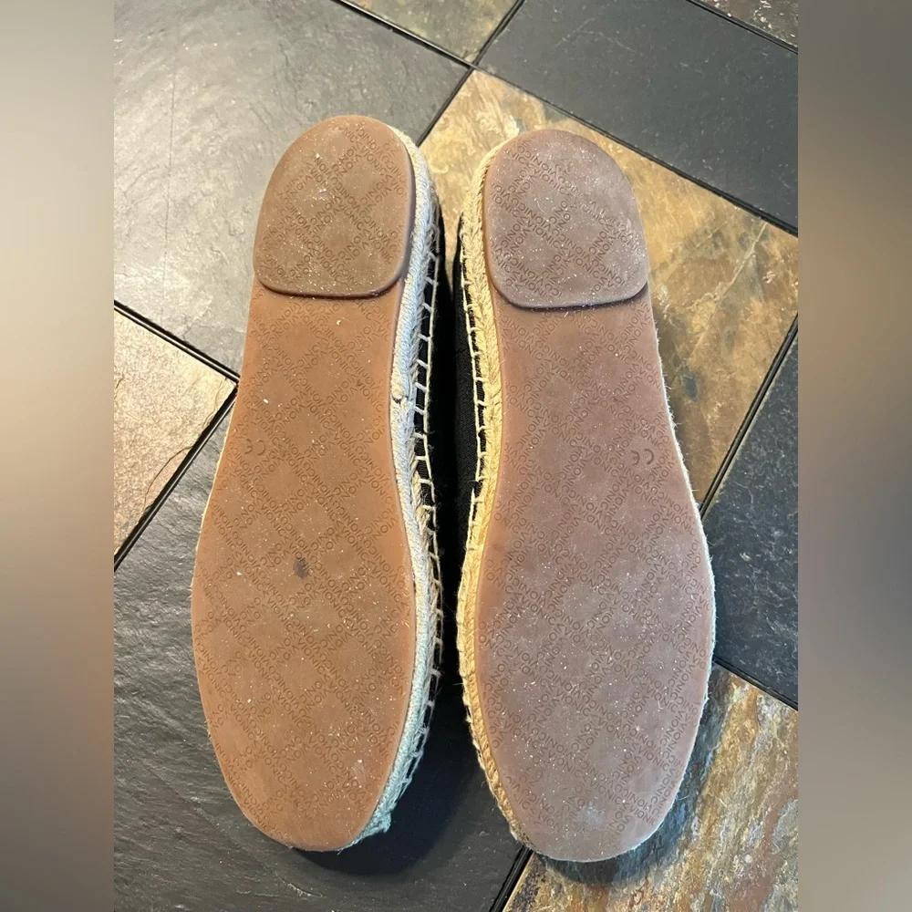 Vionic Black Espadrille Slip-Ons